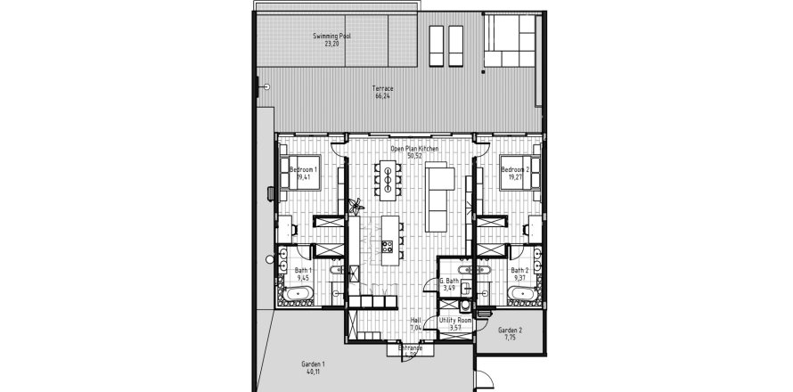 2 bedrooms Villa in Serenity Villas Ubud, Gianyar, Indonesia No. 7348