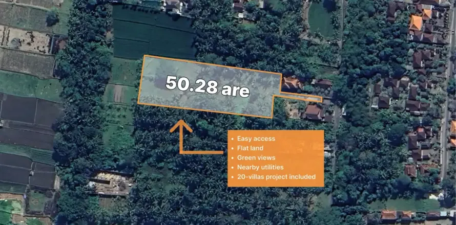 Land in Ubud, Gianyar, Indonesia No. 10852