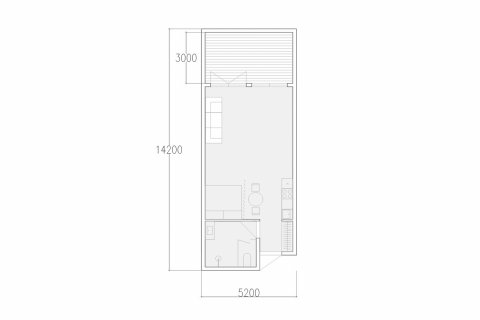 Планировка Квартиры «1BR-21» с 1 спальней в ЖК Parq Citadel