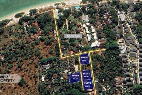 Земельный участок 827м2 в Gili Trawangan, Гили-Индах, Северный Ломбок, Индонезия № 8708