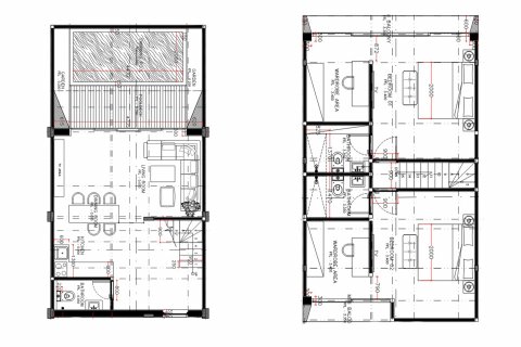 Townhouse floor plan «2BR-11», 2 bedrooms in Umalas Premier Project
