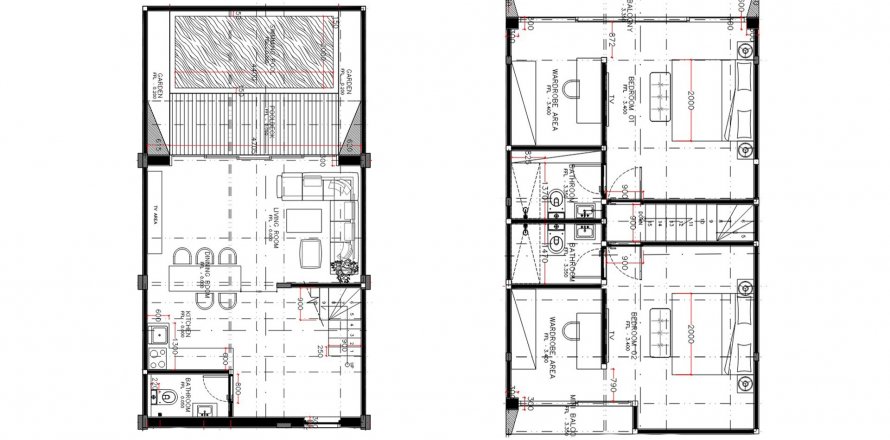 Таунхаус с 2 спальнями в Umalas Premier Project, Kerobokan, Бадунг, Индонезия № 6686