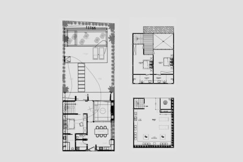 Планировка Виллы «3BR-6» с 3 спальнями в ЖК Aquamarine II