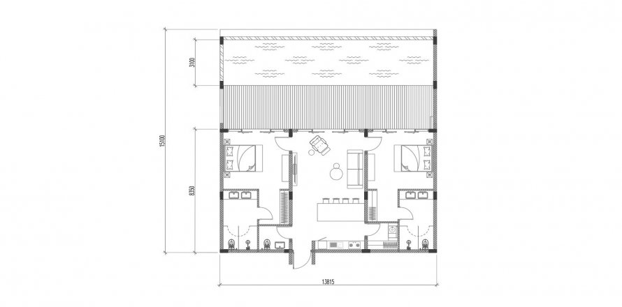 2 bedrooms Villa in HOLLYWOOD QUARTER Ungasan, Badung, Indonesia No. 7295