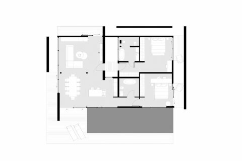 Villa floor plan «2BR-45», 2 bedrooms in Ocean City