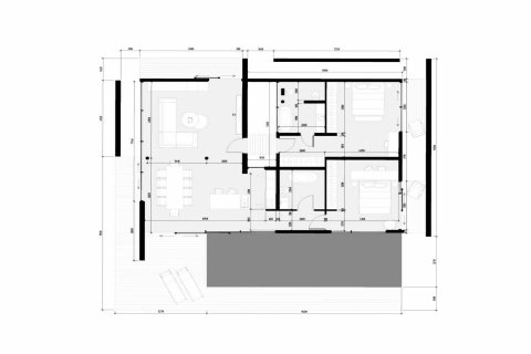 Villa floor plan «2BR-46», 2 bedrooms in Ocean City