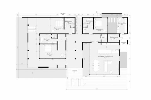 Villa floor plan «3BR-49», 3 bedrooms in Ocean City