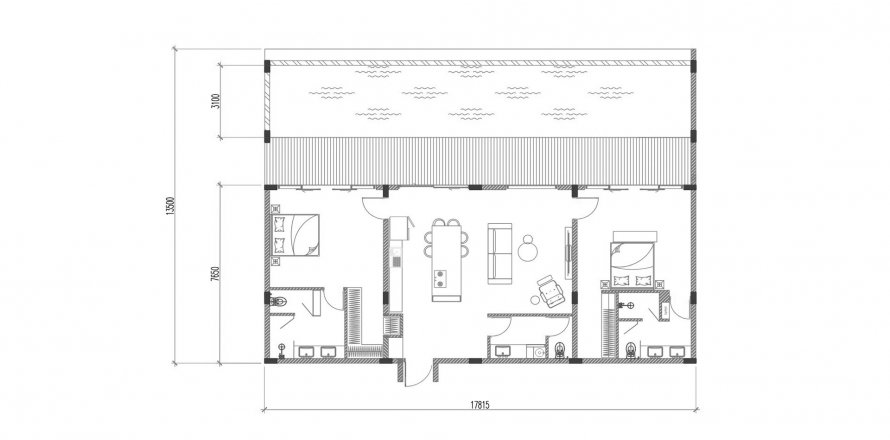 2 bedrooms Villa in HOLLYWOOD QUARTER Ungasan, Badung, Indonesia No. 7296