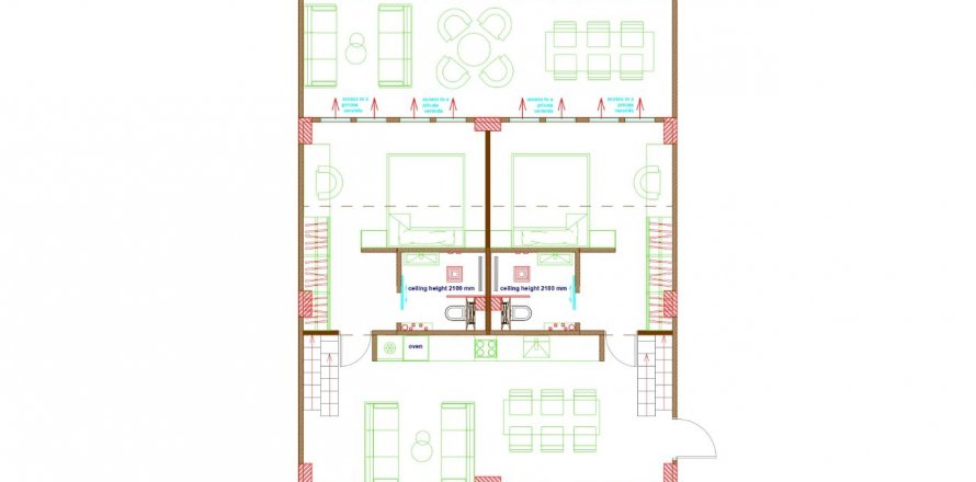 Квартира с 2 спальнями в Abba Melasti Residence, Бадунг, Индонезия № 8431