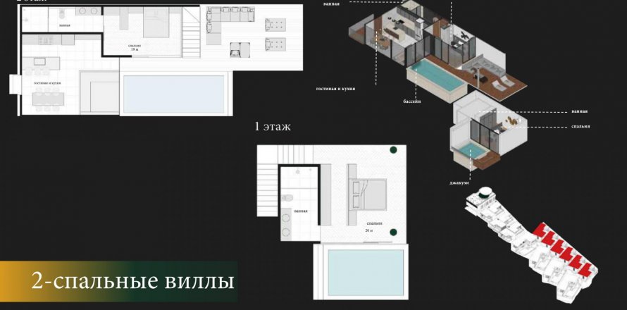 Вилла с 2 спальнями в Puri Sidem, Индонезии № 7268