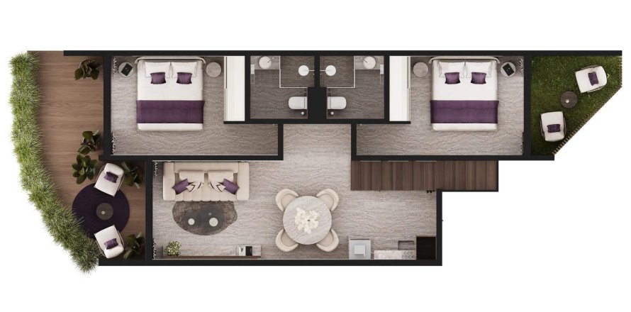 2 bedrooms Penthouse in Melasti Arcade Ungasan, Badung, Indonesia No. 9947