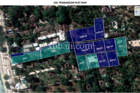 Земельный участок 8246м2 в Gili Trawangan, Гили-Индах, Северный Ломбок, Индонезия № 7862 2