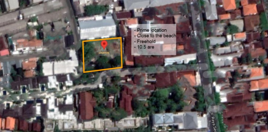 Земельный участок в Seminyak, Бадунг, Индонезия № 11655