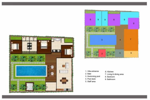 Вилла с 3 спальнями в Seminyak, Бадунг, Индонезия № 1006 19