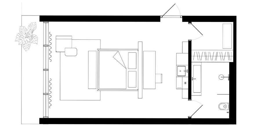 Квартира студия в The HEIGHTS, Mengwi, Бадунг, Индонезия № 9209
