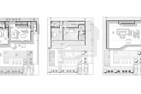 Планировка Виллы «3BR-4» с 3 спальнями в ЖК Dharma Residence
