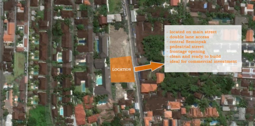 Земельный участок в Seminyak, Бадунг, Индонезия № 11586