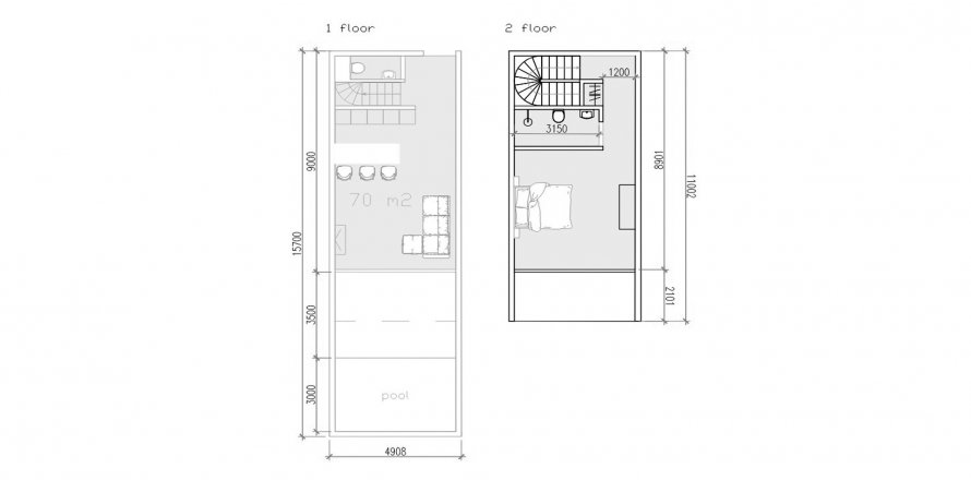 1 bedroom Townhouse in ZEN ESTATE Ungasan, Badung, Indonesia No. 7327