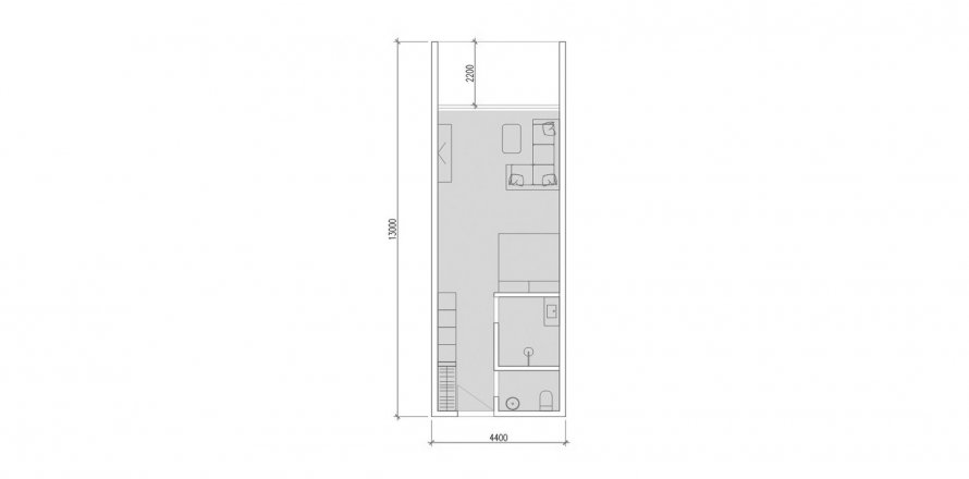 Квартира с 1 спальней в ZEN ESTATE, Унгасан, Бадунг, Индонезия № 7326