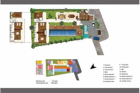 Вилла с 4 спальнями в Seminyak, Бадунг, Индонезия № 801 21