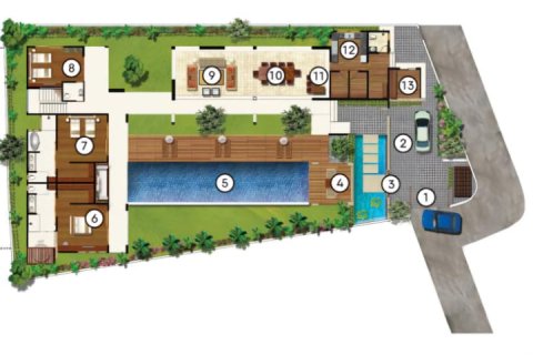 Вилла с 4 спальнями в Seminyak, Бадунг, Индонезия № 801 27