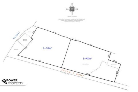 740m2 Land in Tampaksiring, Gianyar, Indonesia No. 13565 13