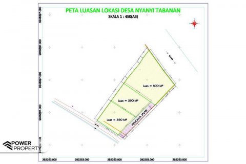 1750m2 Land in Tabanan, Indonesia No. 8624 7