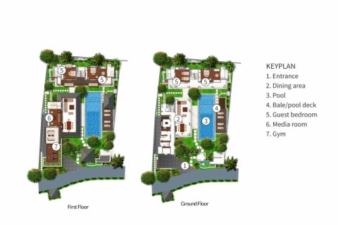 Вилла с 5 спальнями в Seminyak, Бадунг, Индонезия № 836 23
