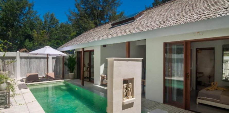 Вилла с 2 спальнями в Gili Trawangan, Гили-Индах, Северный Ломбок, Индонезия № 8902